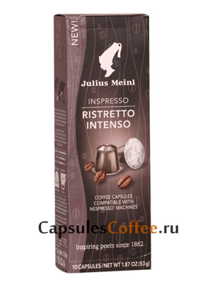 Кофе Julius Meinl в капсулах формата Nespresso Ristretto Intenso  10 капсул х 5,3 гр
