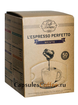 Кофе Diemme в капсулах L`espresso Mente 50 капсул (для Nespresso)